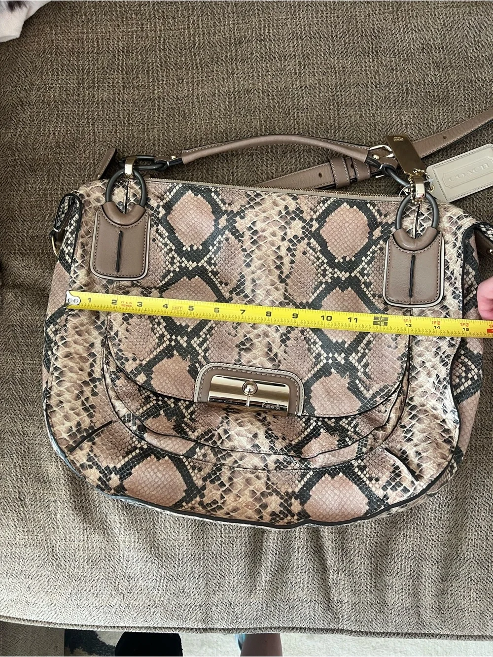 Coach Kristin Python Bag 16935